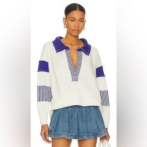 Free People Clean Prep Polo